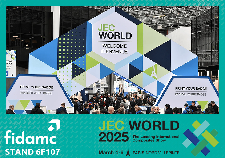 Fidamc participará en JEC World 2025 con un stand en el que mostrará sus soluciones avanzadas en materiales compuestos